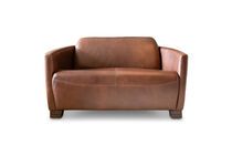 2-Sitzer Sofa aus Haselnussleder