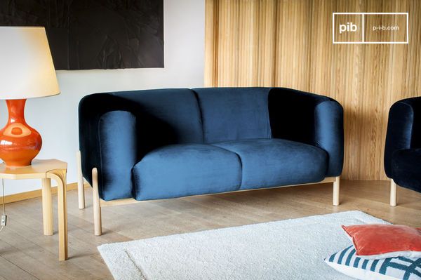 Samt Sofa In Blau Clover Westwingnow Samt Sofa